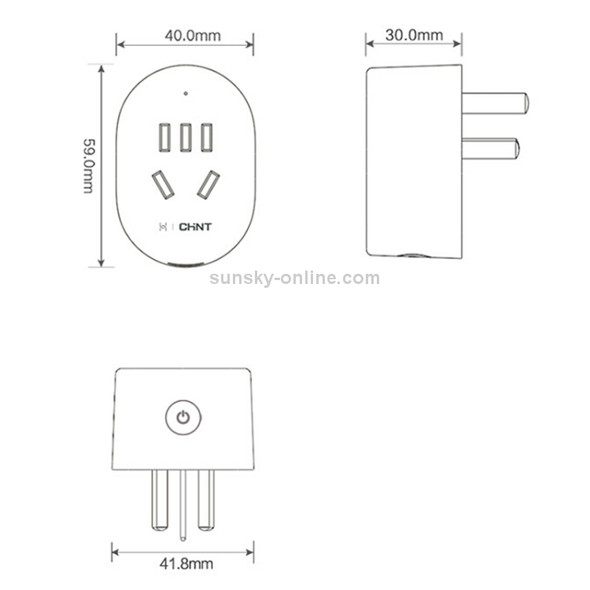 Huawei Chint Sunrise6-111W WiFi Smart Socket (White)