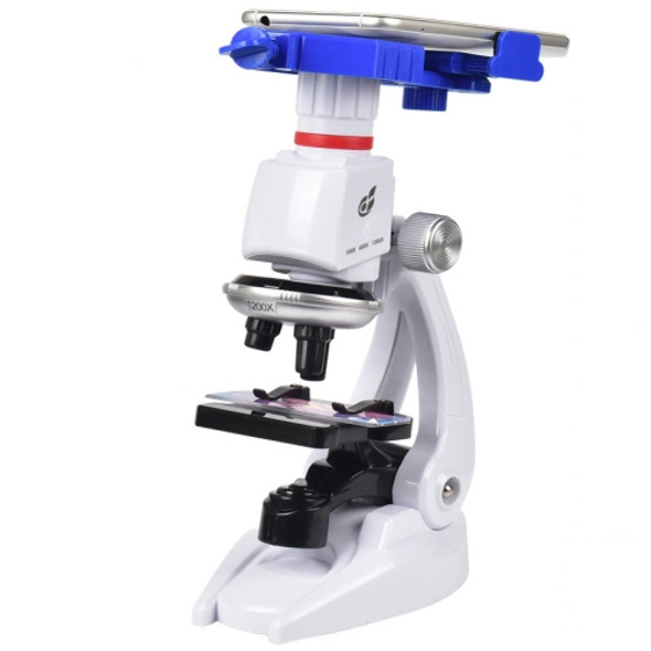 Students Scientific Experimental Equipment Biological Microscope, Style: C2156 With Phone Holder