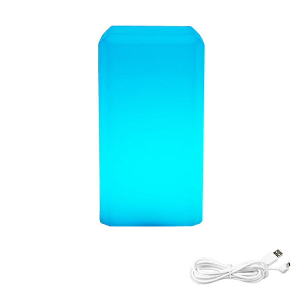 3W Alexa Voice Control Smart Light WIFI Mobile Phone APP Atmosphere Night Light, Specification: 10x20cm (Square Column Light)