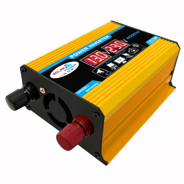 Tang II Generation 12V to 110V 4000W Car Power Inverter(Yellow)