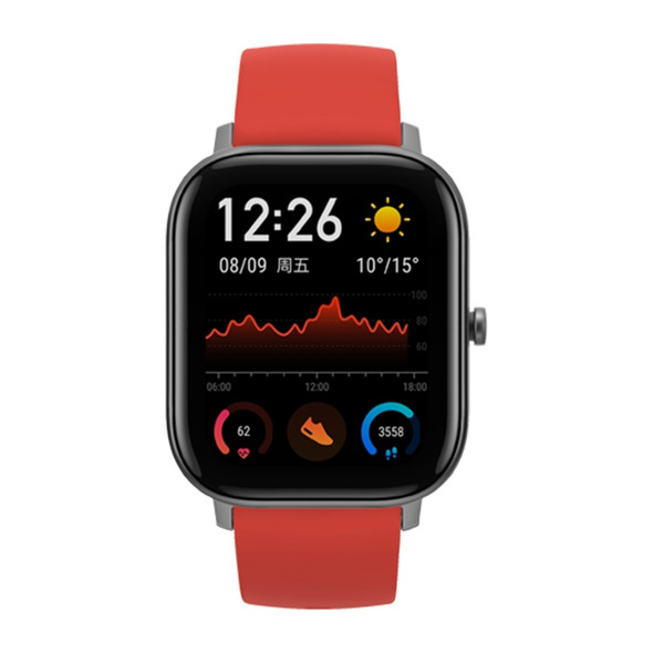 Original Xiaomi Youpin Amazfit GTS 1.65 inch AMOLED Screen Bluetooth 5.0 5ATM Waterproof Smart Watch, Support 12 Sport Modes / Heart Rate Monitoring / NFC Analog Door Card / GPS Positioning(Candy Red)