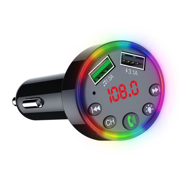 F9 Car MP3 Modulator Player Wireless Hands-free Audio Receiver Dual USB Fast Charger FM Transmitter Car Kit