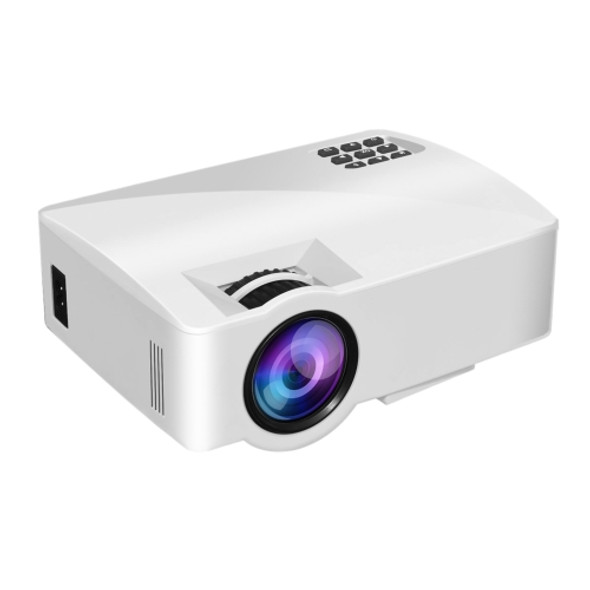 A8 800x480 1200LM Mini LED Projector Home Theater, Support HDMI & AV & VGA & USB, Standard Version (White)