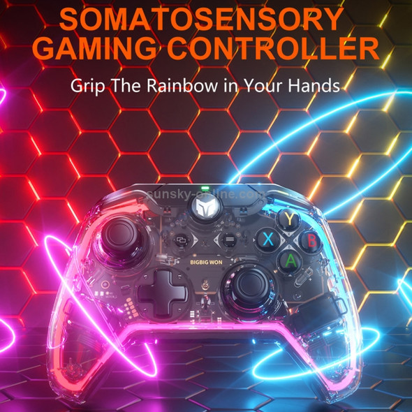 BIGBIG WON C1 Colorful RGB Light Wired Somatosensory Gamepad, Support Switch & PC