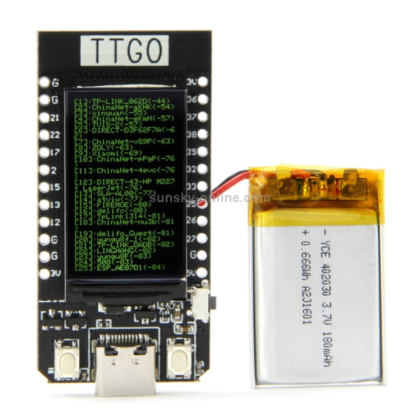 TTGO T-Display 4MB ESP32 WiFi Bluetooth Module 1.14 inch Development Board for Arduino