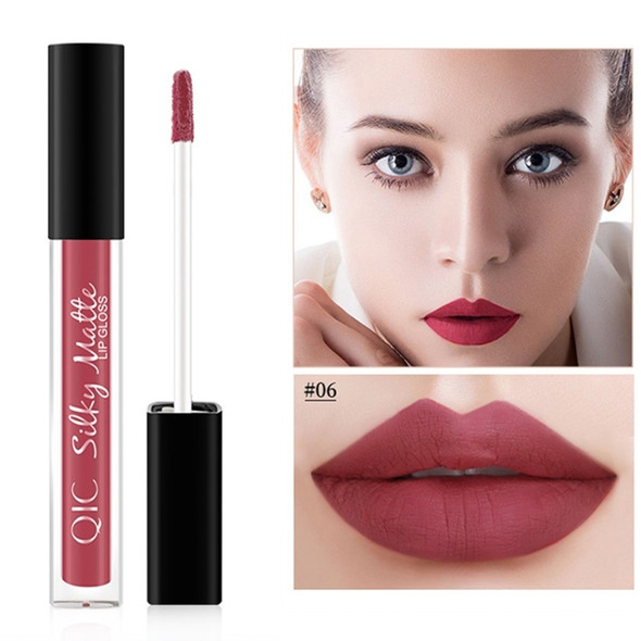 QIC Q905 Liquid Lipstick Professional Makeup Matte Lipstick Long Lasting Cosmetics Lip Gloss(6)