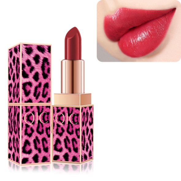 QIC Q912 Red Leopard Pattern Lipstick Makeup Long Lasting Cosmetics Lip Rouge(5)