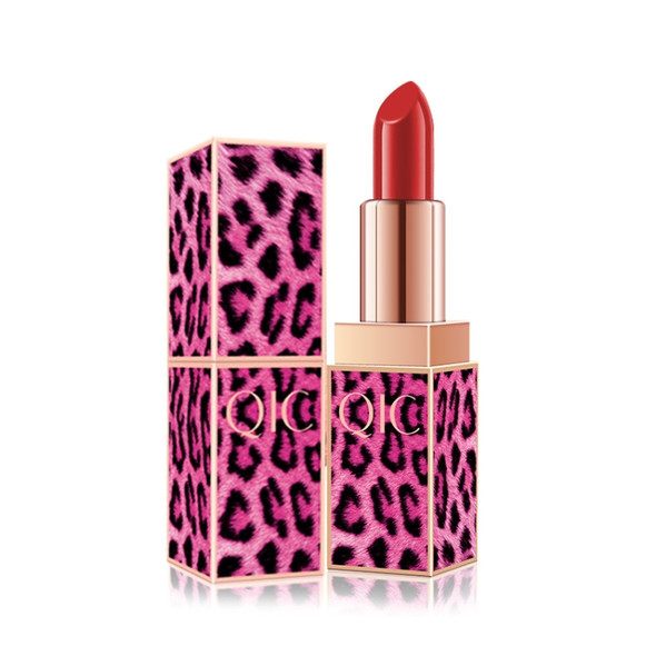 QIC Q912 Red Leopard Pattern Lipstick Makeup Long Lasting Cosmetics Lip Rouge(2)