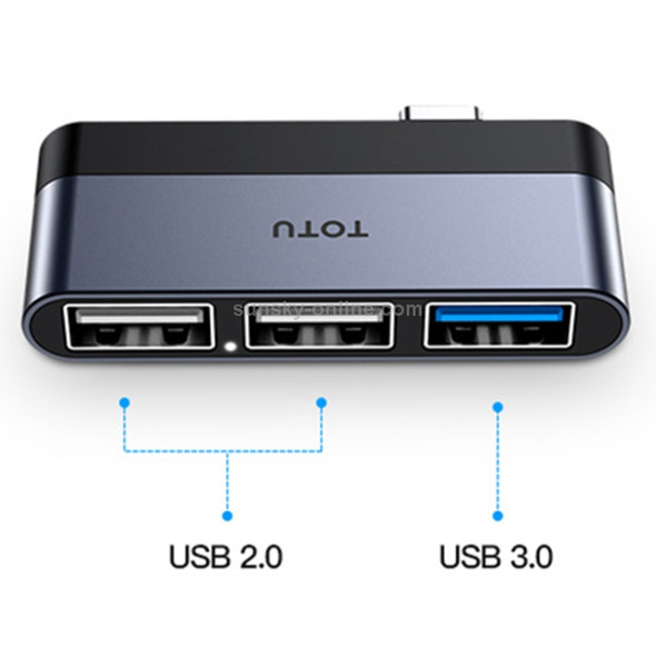 TOTU FGCR-011 Linglong Series 3 in 1 USB-C / Type-C to USB 3.0 + 2 USB 2.0 Docking Station