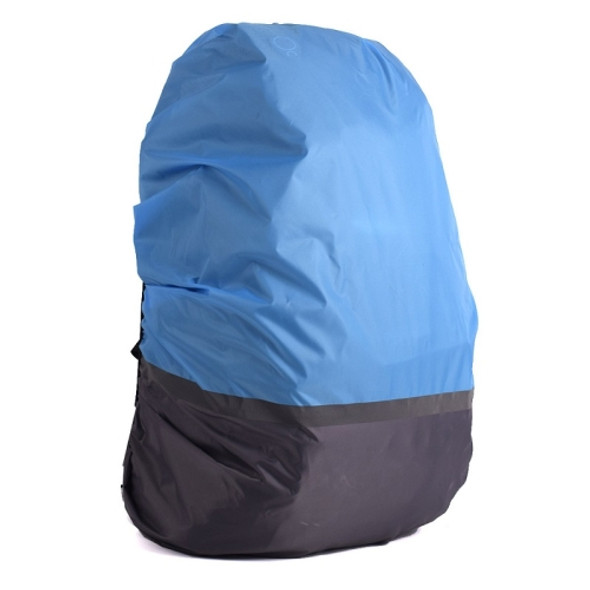 2 PCS Outdoor Mountaineering Color Matching Luminous Backpack Rain Cover, Size: M 30-40L(Gray + Blue)