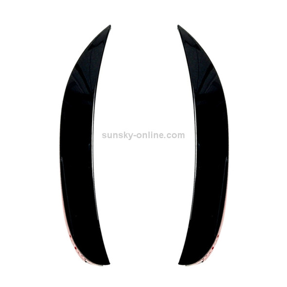 Car Front Wind Knife Decoration Sticker Strip for Mercedes-Benz C Class C180L/C260L/C300L (Black)