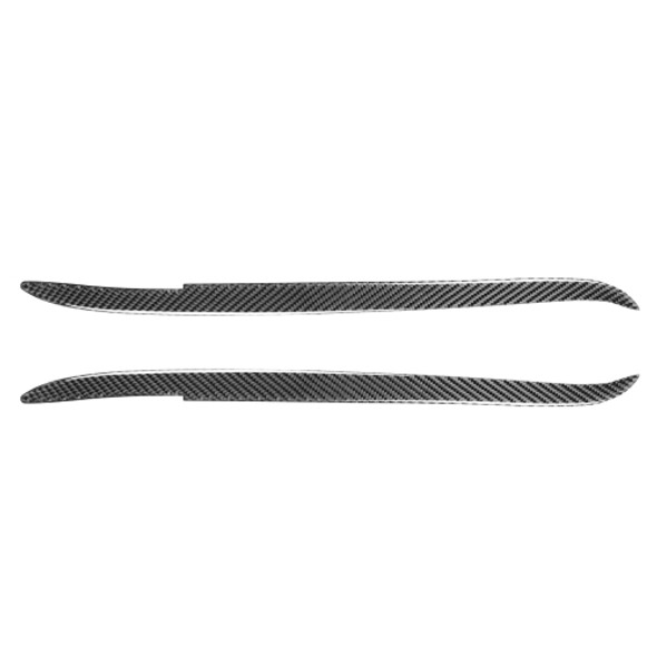 2 PCS / Set Carbon Fiber Car Lamp Eyebrow Decorative Sticker for BMW E39 1997-2003, Drop Glue Version