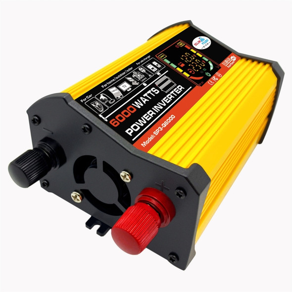 Legend III Generation DC12V to AC110V 6000W Car Power Inverter with LED Display(Yellow)