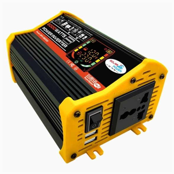 Legend III Generation DC12V to AC110V 6000W Car Power Inverter with LED Display(Black)