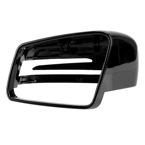 Car Reversing Rearview Mirror Housing for Mercedes-Benz W204 / W212, Style:Left Side(Bright Black)