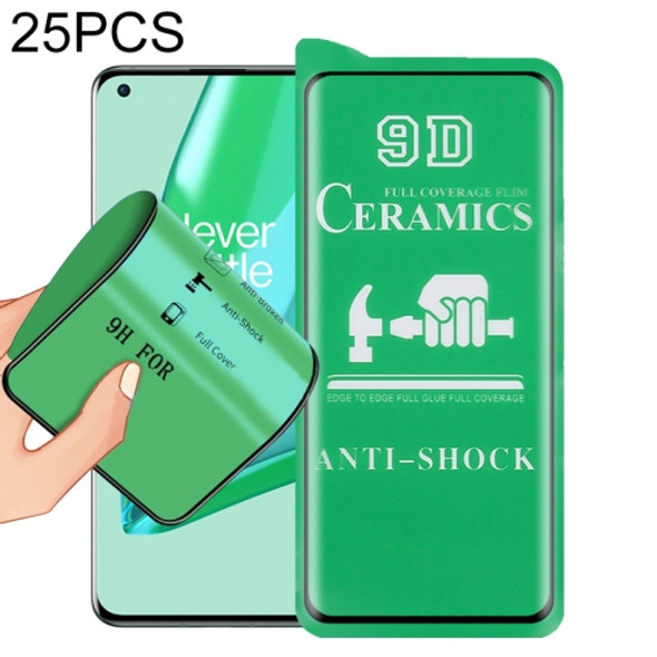 For OnePlus 9 Pro 25 PCS 9D Full Screen Full Glue Ceramic Film