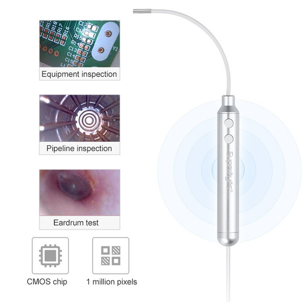 Supereyes Y001 Ear Mite Mouth Electronic Digital Fixed Focus Endoscope