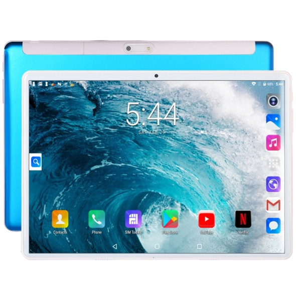 BDF S10 4G LTE Tablet PC, 10.1 inch, 2GB+32GB, Android 9.0, SC9863A Octa Core Cortex-A55, Support Dual SIM & Bluetooth & WiFi & GPS, EU Plug (Blue)