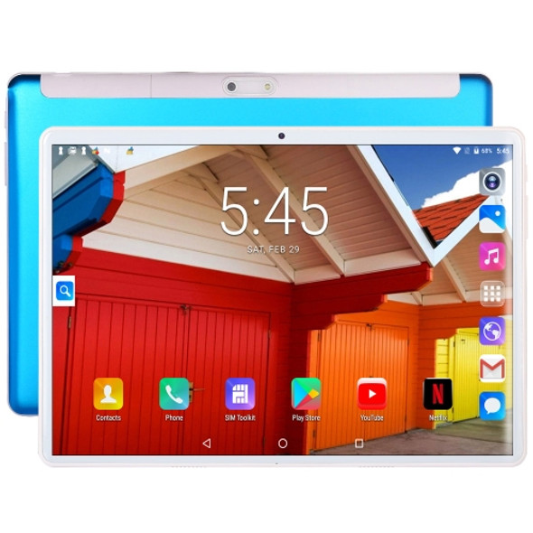 BDF S10 3G Phone Call Tablet PC, 10.1 inch, 2GB+32GB, Android 9.0, MTK8321&#160;Octa Core Cortex-A7, Support Dual SIM & Bluetooth & WiFi & GPS, EU Plug (Blue)