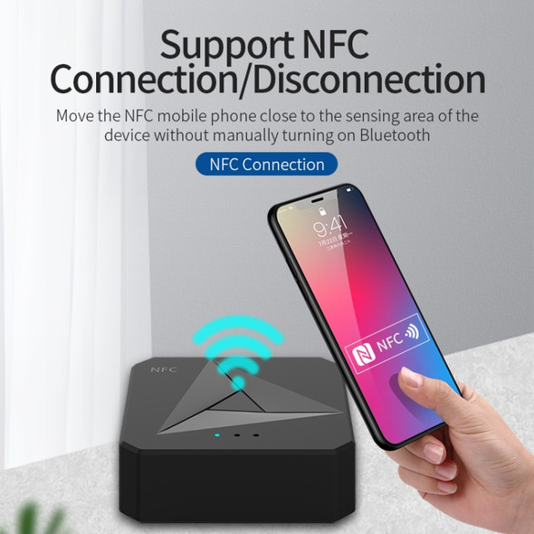 M21 NFC Bluetooth 5.0 Receiver & Transmitter 2 in 1, Support 3.5mm AUX / RCA