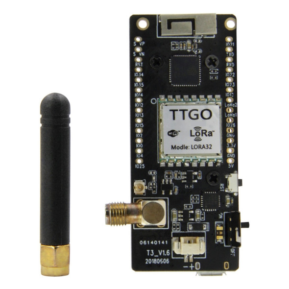 TTGO LORA32 V2.1 ESP32 0.96 inch OLED Bluetooth WiFi Wireless Module 868MHz SMA IP5306 Module with Antenna