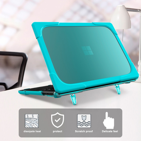 For Microsoft Surface Laptop 3 / 4 13.5 inch Cloth TPU + PC Two-color Anti-fall Laptop Protective Case(Sky Blue)