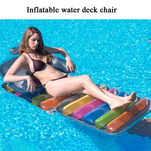 Water Sofa Bed Inflatable Floating Bed Water Recliner,Size: 198 x 84cm (Folding Water Recliner)