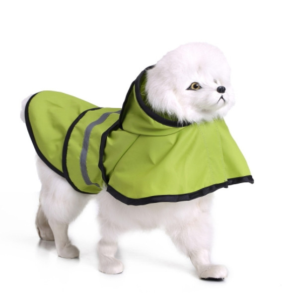 Pet Reflective Raincoat Large Dog Poncho, Size: 3XL(Fluorescent Green)