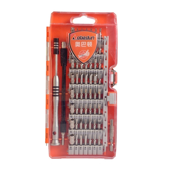 Obadun 9800 58 in 1 Screwdriver Set Manual CRV Batch Mobile Phone Disassembly Glasses Repair Tool(Orange )