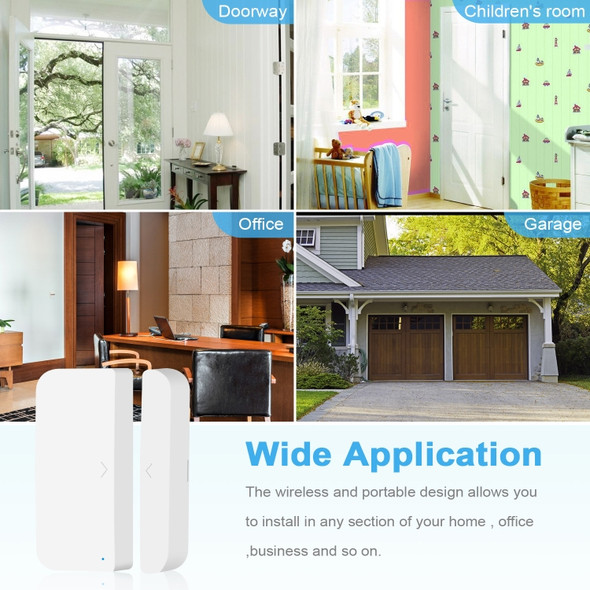 JMX004 Smart WiFi Door Sensor Remote Wireless Door and Window Sensor Anti-theft Alarm