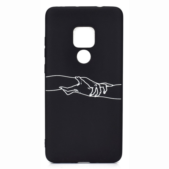 For Huawei Mate 20 Shockproof Stick Figure Pattern Soft TPU Protective Case(Arm)