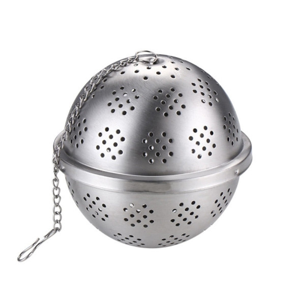 2 PCS Seasoning Ball 304 Stainless Steel Tea Spice Bag Isolation Net, Size: Large