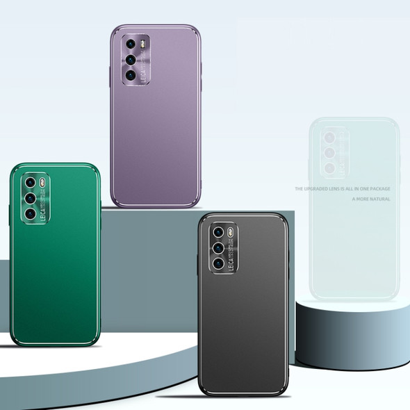 For Huawei P40 Cool Frosted Metal TPU Shockproof Case(Green)