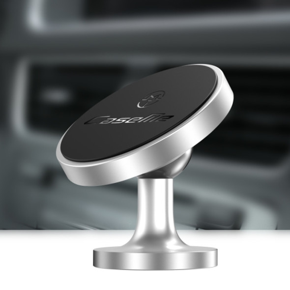 CaseMe Universal Stand Paste Type 360 Degree Rotation Magnetic Car Mount Phone Holder, For iPhone, Galaxy, Sony, Lenovo, HTC, Huawei, and other Smartphones(Silver)