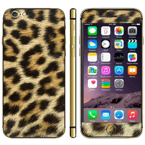 Leopard Pattern Mobile Phone Decal Stickers for iPhone 6 & 6S