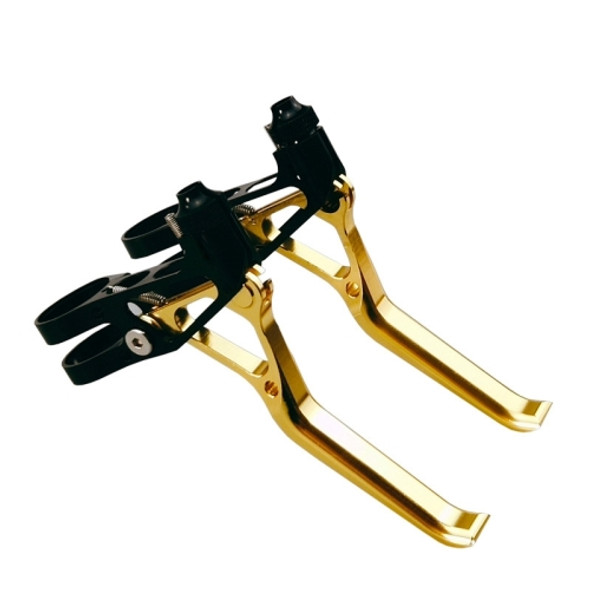 BIKERSAY BH001 Pairs Bike Brake Lever Ultralight CNC Aluminum Alloy Brake Bar for MTB BMX Bike Brake Handlebar (Gold)