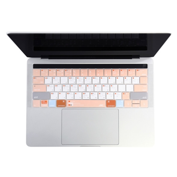 JRC English Version Colored Silicone Laptop Keyboard Protective Film For MacBook Air 13.3 inch A1369 & A1466(Coral Pink)