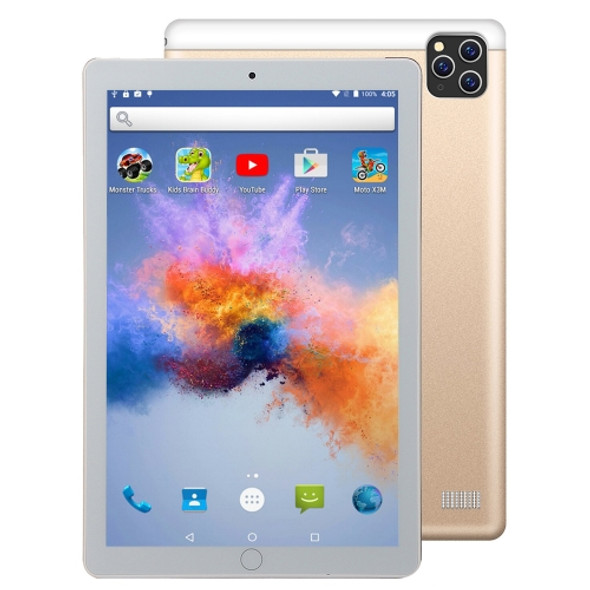 BDF A10 3G Phone Call Tablet PC, 10 inch, 2GB+32GB, Android 9.0, MTK8321&#160;Octa Core Cortex-A7, Support Dual SIM & Bluetooth & WiFi & GPS, EU Plug (Gold)