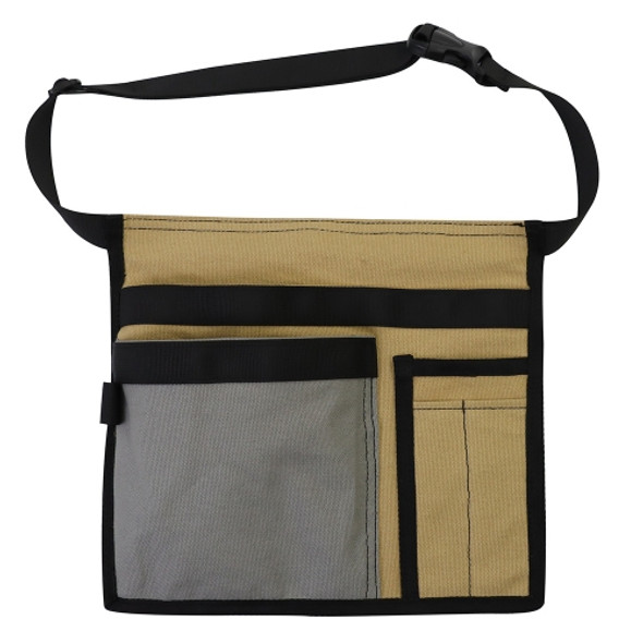 GJD-1 Multi-Function Electrician Tool Bag Portable Hardware Tool Storage Bag Garden Trimming Tool Bag(Grey + Khaki)