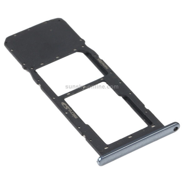 SIM Card Tray + Micro SD Card Tray for LG K61 LMQ630EAW, LM-Q630 (Black)