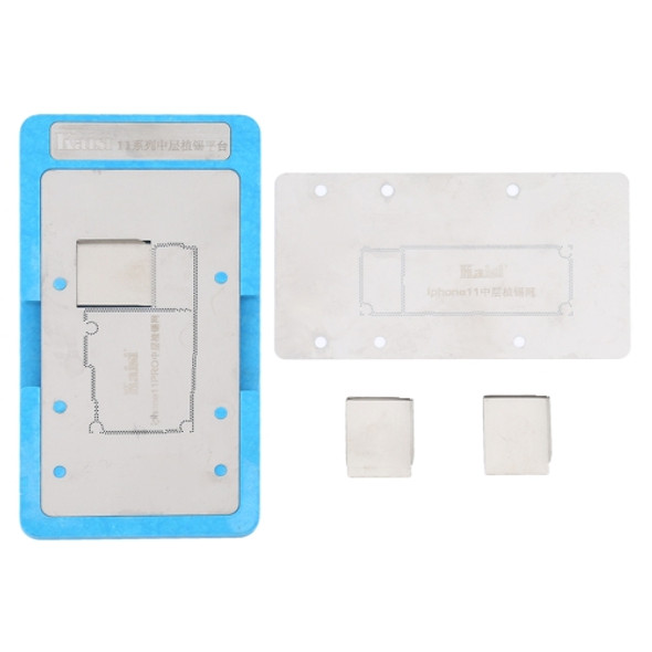 Kaisi Mainboard Middle Layer Board BGA Reballing Stencil Plant Tin Platform for iPhone 11 / 11 Pro