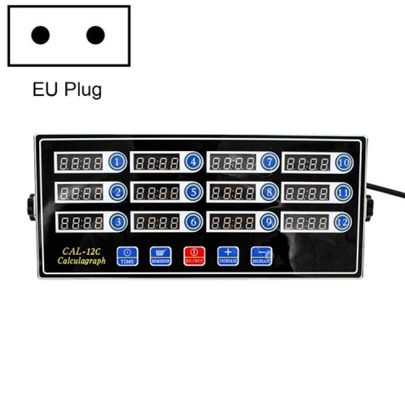 Kitchen Timer Fried Chicken Burger Baked Timer, EU Plug, Specification: 12 Channel