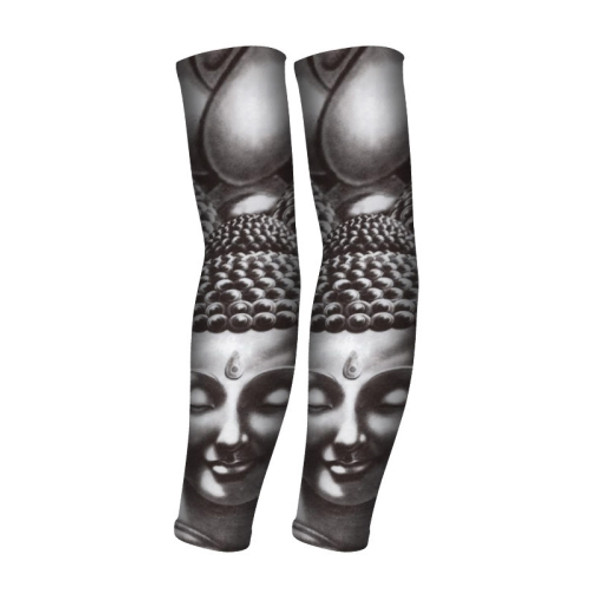 Summer Fake Tattoo Pattern Sunscreen Ice Sleeve Men And Woman Outdoor Riding Ice Sleeves(BT03)