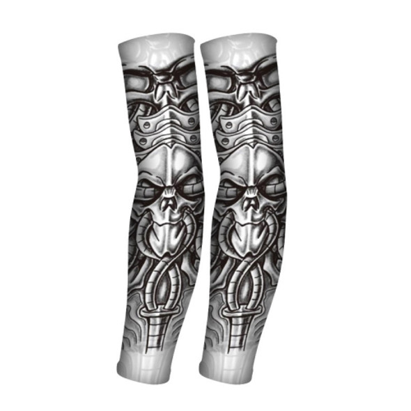 Summer Fake Tattoo Pattern Sunscreen Ice Sleeve Men And Woman Outdoor Riding Ice Sleeves(BT02)