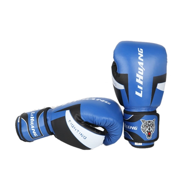 LIHUANG S1 Fitness Boxing Gloves Adult Sanda Training Gloves, Size: 12oz(Blue)