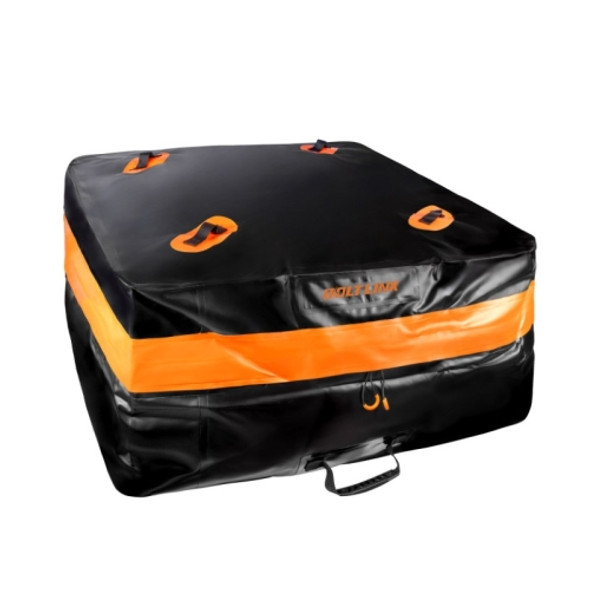 BOLTLINK Car Roof Waterproof Storage Bag SUV Car General Large-Capacity Luggage Bag, Capacity: 400L(Orange Black)