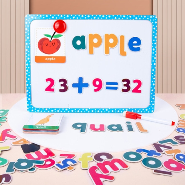 Wooden Spelling Word Game Children Early Education Toy Numbers Alphabet Magnetic Painting Board Puzzle Toys