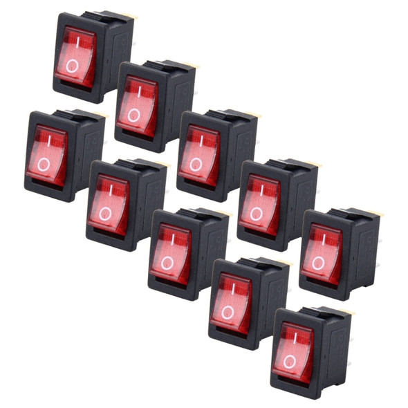 10 PCS Car Auto Universal DIY 3 Pin Boat Cap OFF- ON Push Button