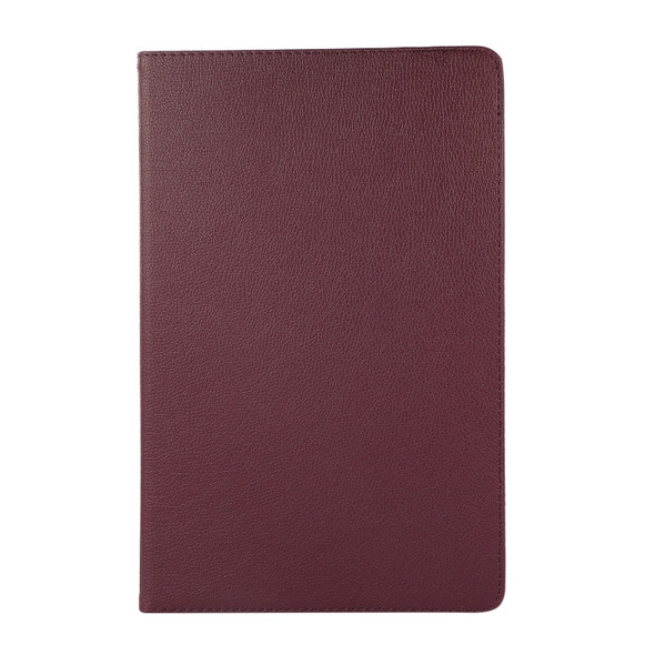 For Xiaomi Pad 5 Pro 360 Degree Rotation Litchi Texture Flip Leather Case with Holder(Purple)