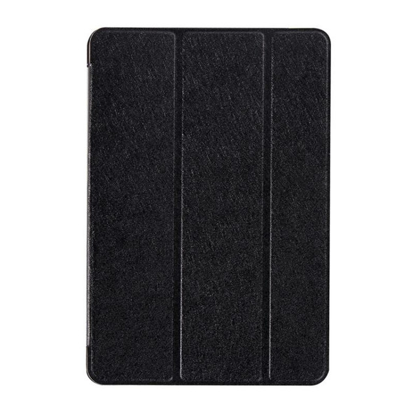 Silk Texture Horizontal Flip Leather Case with Three-Folding Holder for iPad mini 4(Black)